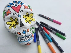 decorate skull day of dead